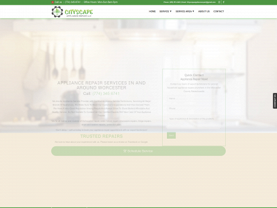 cityscapeappliancerepair.com snapshot