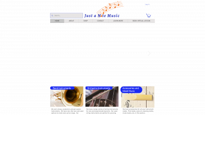 justanote-music.com snapshot