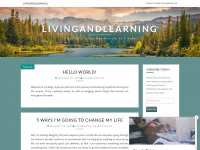 livingandlearning.website snapshot
