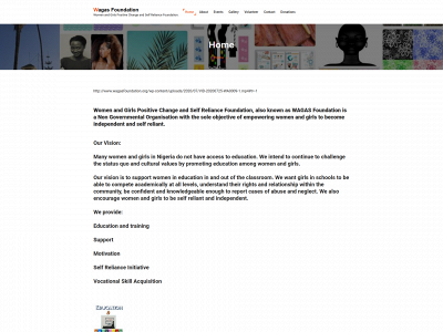 wagasfoundation.org snapshot