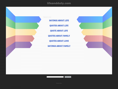 lifeandduty.com snapshot