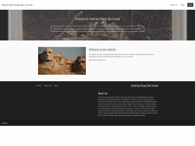 exploringyoungabelincoln.com snapshot
