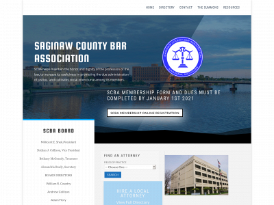 saginawbar.org snapshot