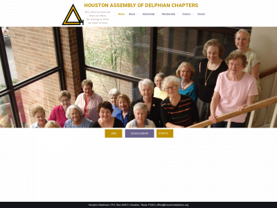 houstondelphians.org snapshot