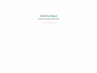 catherineclaeye.be snapshot