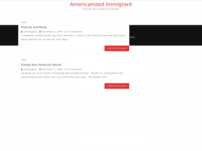 americanizedimmigrant.com snapshot