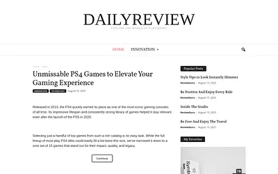 dailyreview.one snapshot