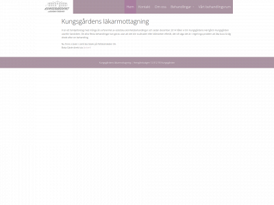 kungsgardenslakarmottagning.se snapshot