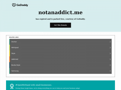 notanaddict.me snapshot