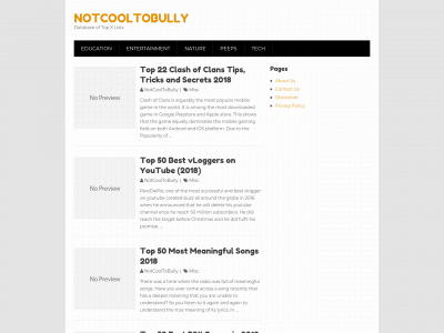 notcooltobully.com snapshot