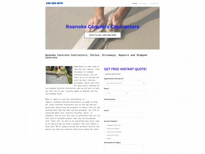 www.roanokeconcretecontractorsco.com snapshot