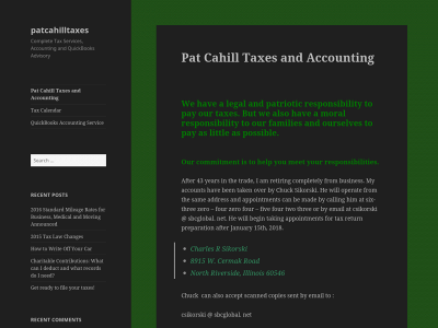 patcahilltaxes.com snapshot