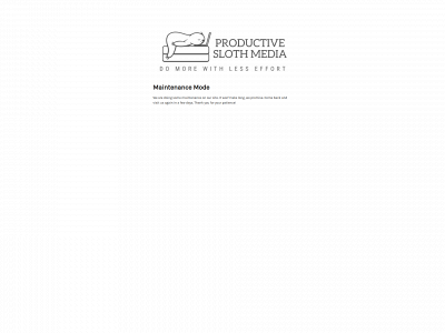 productiveslothmedia.com snapshot