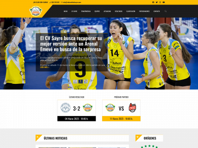 clubvoleibolsayre.com snapshot