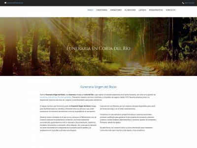 funerariavirgendelrocio.com snapshot