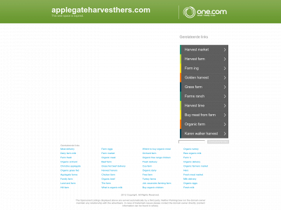 applegateharvesthers.com snapshot