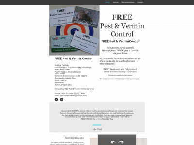 free-pest-vermin-control.co.uk snapshot