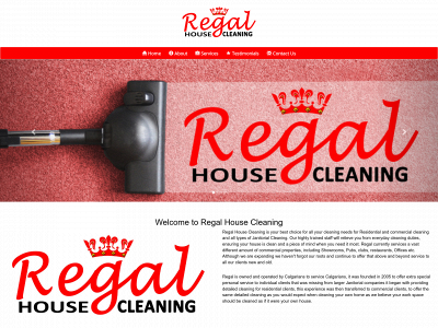 regalhousecleaning.com snapshot