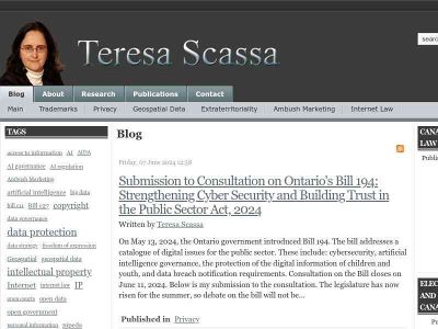 teresascassa.ca snapshot