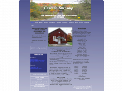 cascade-township-pa.org snapshot