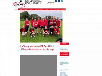 irvinerunningclub.co.uk snapshot