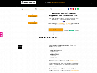 jamehairclipper.com snapshot