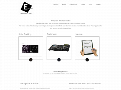 eventurebooking.com snapshot