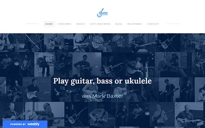 www.guitarlessons.be snapshot