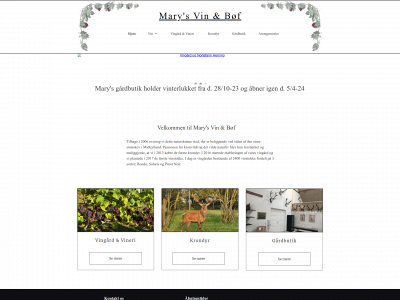marysvinogbøf.dk snapshot