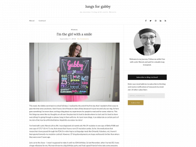 lungsforgabby.com snapshot