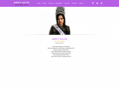 amritkaler.com snapshot