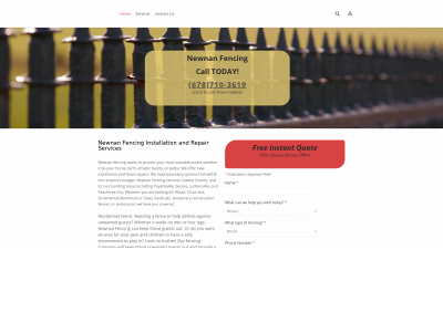 www.newnanfencing.com snapshot