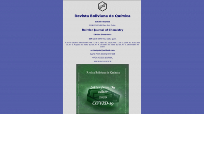 bolivianchemistryjournal.org snapshot