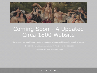 circa1800fineartgallery.com snapshot