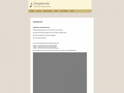 singabende.ch snapshot