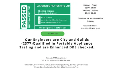 evchargingpointtesting.co.uk snapshot