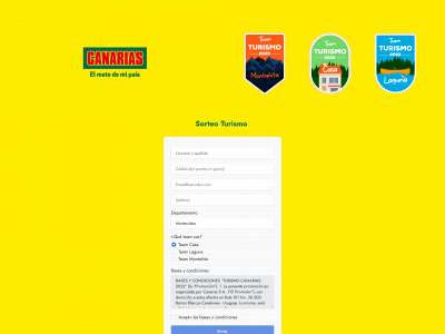 sorteoyerbacanarias.com.uy snapshot