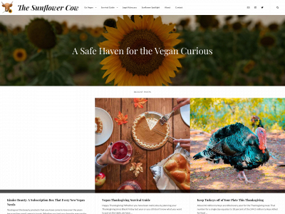 thesunflowercow.com snapshot