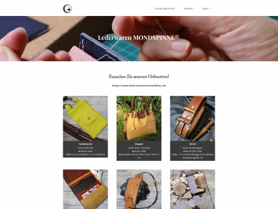 mondspinne-lederwaren.de snapshot
