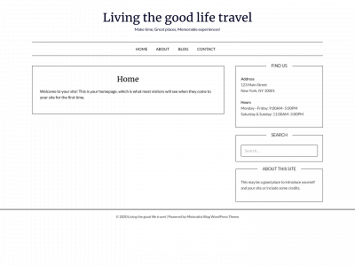 livingthegoodlifetravel.com snapshot
