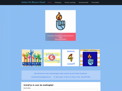 atelierdeblauwehand.nl snapshot