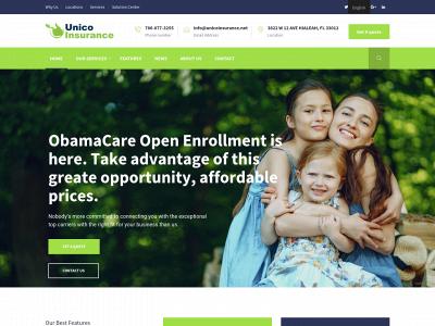 unicoinsurance.net snapshot