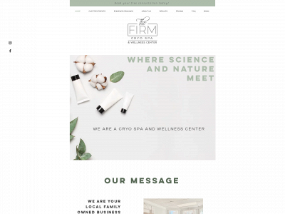 www.thefirmcryospa.com snapshot