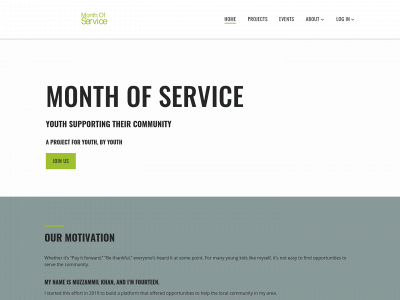 monthofservice.org snapshot