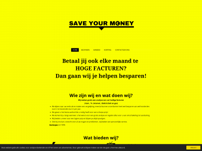 saveyourmoney.be snapshot