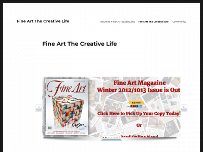 fineartthecreativelife.com snapshot