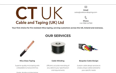 cableandtaping.com snapshot