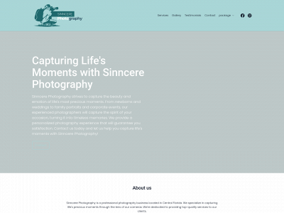 sinncerephotography.com snapshot