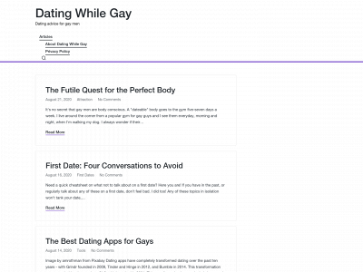 datingwhilegay.com snapshot