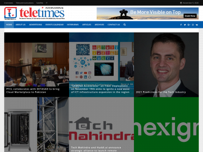 teletimesinternational.com snapshot